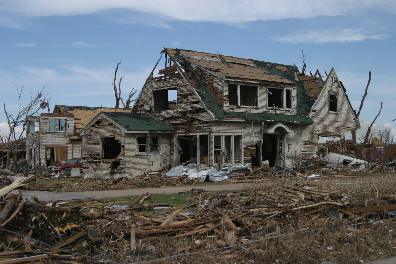 A house was shredded by the May 7, 2007, tornado in Greensburg.