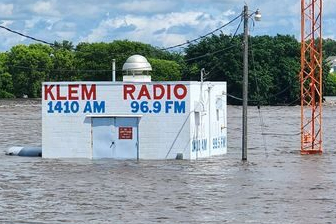 KELM Radio broadcast during flood