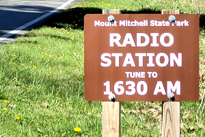 Mt. Mitchell sign
