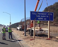 Orange County Tollway Sign